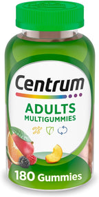 Centrum MultiGummies Gominolas Multivitamínicas para Adultos, Sabor Frutas Variadas, 180 unidades