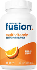 Bariatric Fusion Multivitamínico Masticable con Hierro Sabor Crema de Naranja - 120 Comprimidos