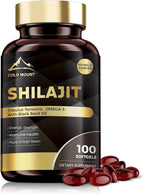 MEGNETA Shilajit Supplement, Support Energy & Immune Health, 100 softgels