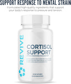 Revive MD Cortisol Manager, 90 Cápsulas Vegetarianas - Suplemento para el Control del Cortisol con Magnesio y L-Teanina