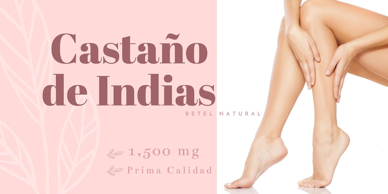 Betel Natural Premium Castaño de Indias 1500 mg para la Circulación