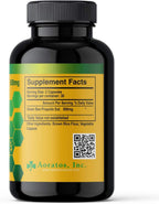 Aoratos 100% Brazilian Green Propolis Enriched 500mg, Apoyo Inmunológico, 60 Cápsulas Vegetales