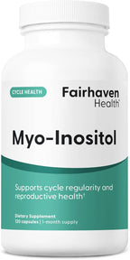 Fairhaven Health Myo-Inositol 2000mg - 120 Cápsulas Veganas - Suplemento de Vitamina B8