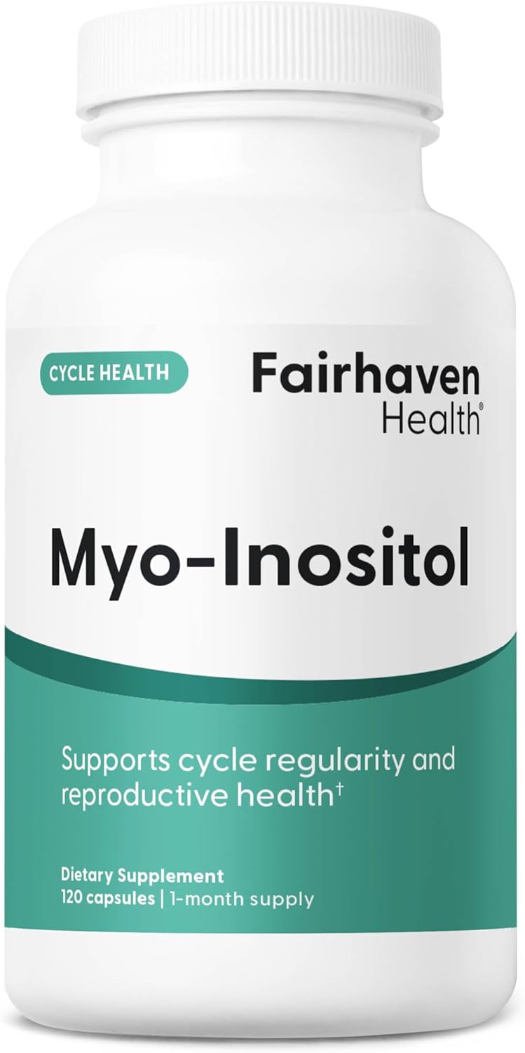 Fairhaven Health Myo-Inositol 2000mg - 120 Cápsulas Veganas - Suplemento de Vitamina B8
