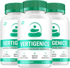 Vertigenics Brain Supplement Capsules – Fórmula de Máxima Potencia para Memoria y Enfoque (3 Pack – 180 Cápsulas)