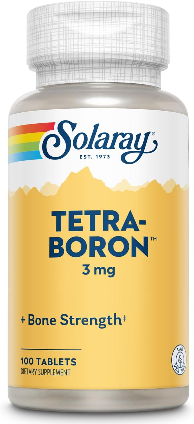 Solaray Tetra Boro 3 mg, 100 comprimidos