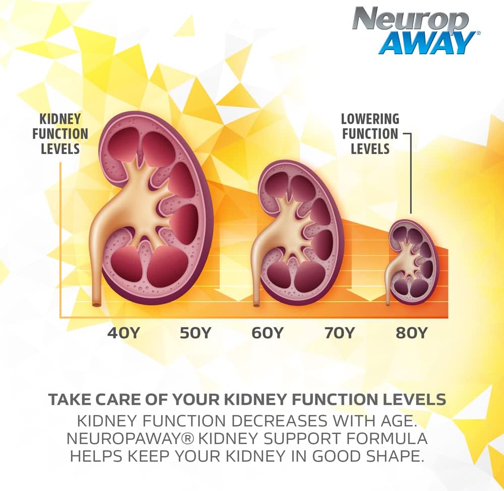 NeuropAWAY Fórmula de Apoyo Renal con Agmatina Sulfato, L-Arginina, L-Ornitina, L-Citrulina - 90 Cápsulas