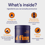 Finn All-in-1 Multivitamínico Diario para Perros - 90 Comprimidos Blandos con Probióticos y Omega