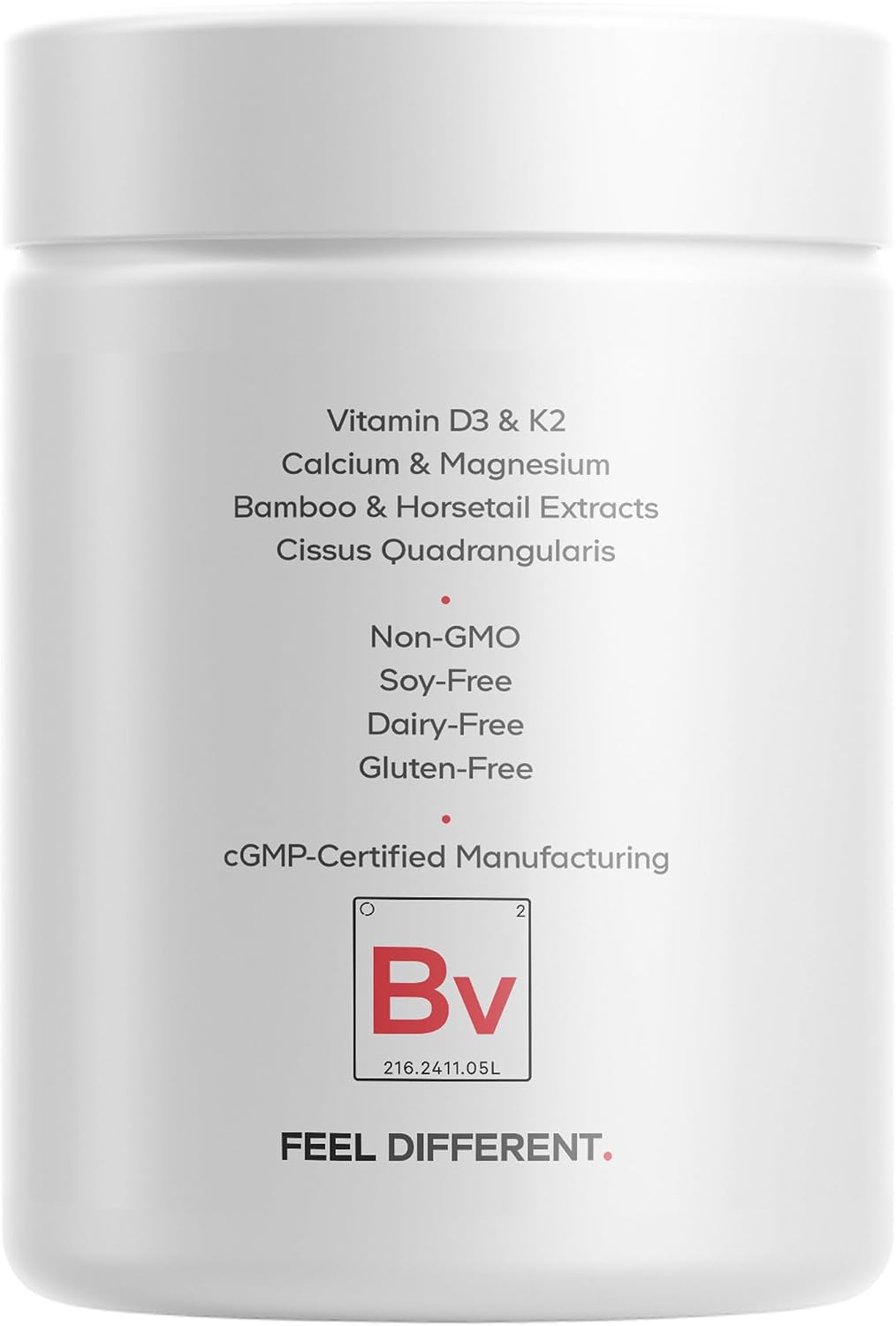 Codeage Bones Vitamins+ - Vitamina D3 K2, Calcio, Magnesio, Zinc (90 Cápsulas)