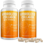 Aura Vitamin Colágeno Hidrolizado con Vitamina C Cápsulas 500 mg - Pack de 2 (120 cápsulas)