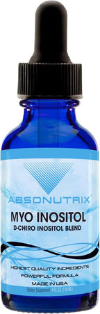 Myo Inositol & D-Chiro Inositol Blend 590 mg, 4 Fl Oz Drops, 200 Servings