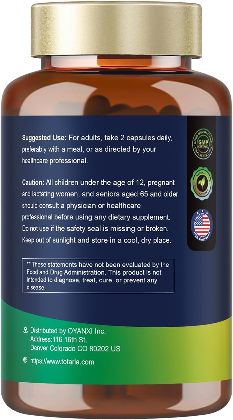 Citrus Bergamot de Totaria - Complemento con Esteroles Vegetales y Berberina, 120 Cápsulas