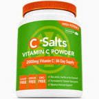 C-Salts Buffered Vitamin C Powder - Organic, 4000 mg Per Serving, 84 Servings - 227 g