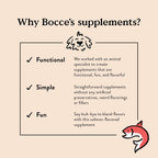 Bocce's Bakery Suplemento para la Piel y el Pelaje de Perros - Masticables Diarios con Vitamina E y Ácidos Grasos Esenciales - Sabor Salmón - 60 unidades