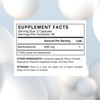 VHC Benfotiamina 600mg - 120 Cápsulas Veganas - Vitamina B1 Liposoluble de Alta Absorción
