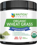 Polvo de Wheatgrass Orgánico Certificado USDA - Hierba de Trigo en Polvo - Vegano y Sin OGM
