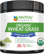 Polvo de Wheatgrass Orgánico Certificado USDA - Hierba de Trigo en Polvo - Vegano y Sin OGM