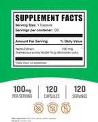Nattoquinasa 4000 FU Cápsulas - Suplemento Enzimático 100mg, 120 Cápsulas