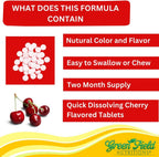 Greenfield Nutritions Vitamina B12 Halal 1000mcg - 60 Comprimidos Sublinguales Sabor Cereza