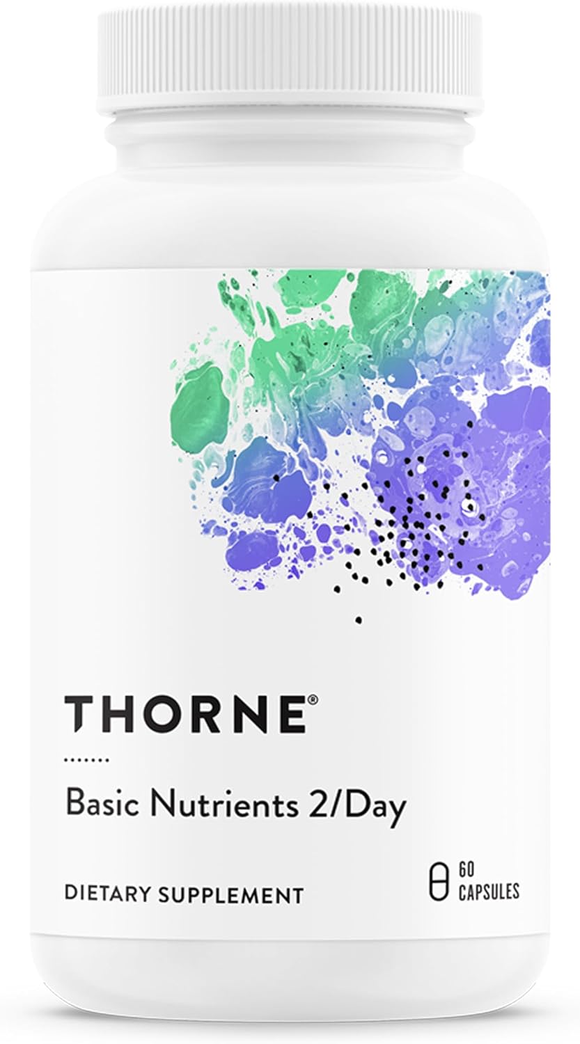 THORNE Basic Nutrients 2/Day - Multivitamínico Completo Diario con Alta Biodisponibilidad - 60 Cápsulas