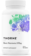 THORNE Basic Nutrients 2/Day - Multivitamínico Completo Diario con Alta Biodisponibilidad - 60 Cápsulas