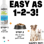 Dinovite SuprOmega Aceite de Pescado para Perros y Gatos - Vitamina E y Omega 3 - Salud de Piel y Pelaje - 227 g (8 oz)