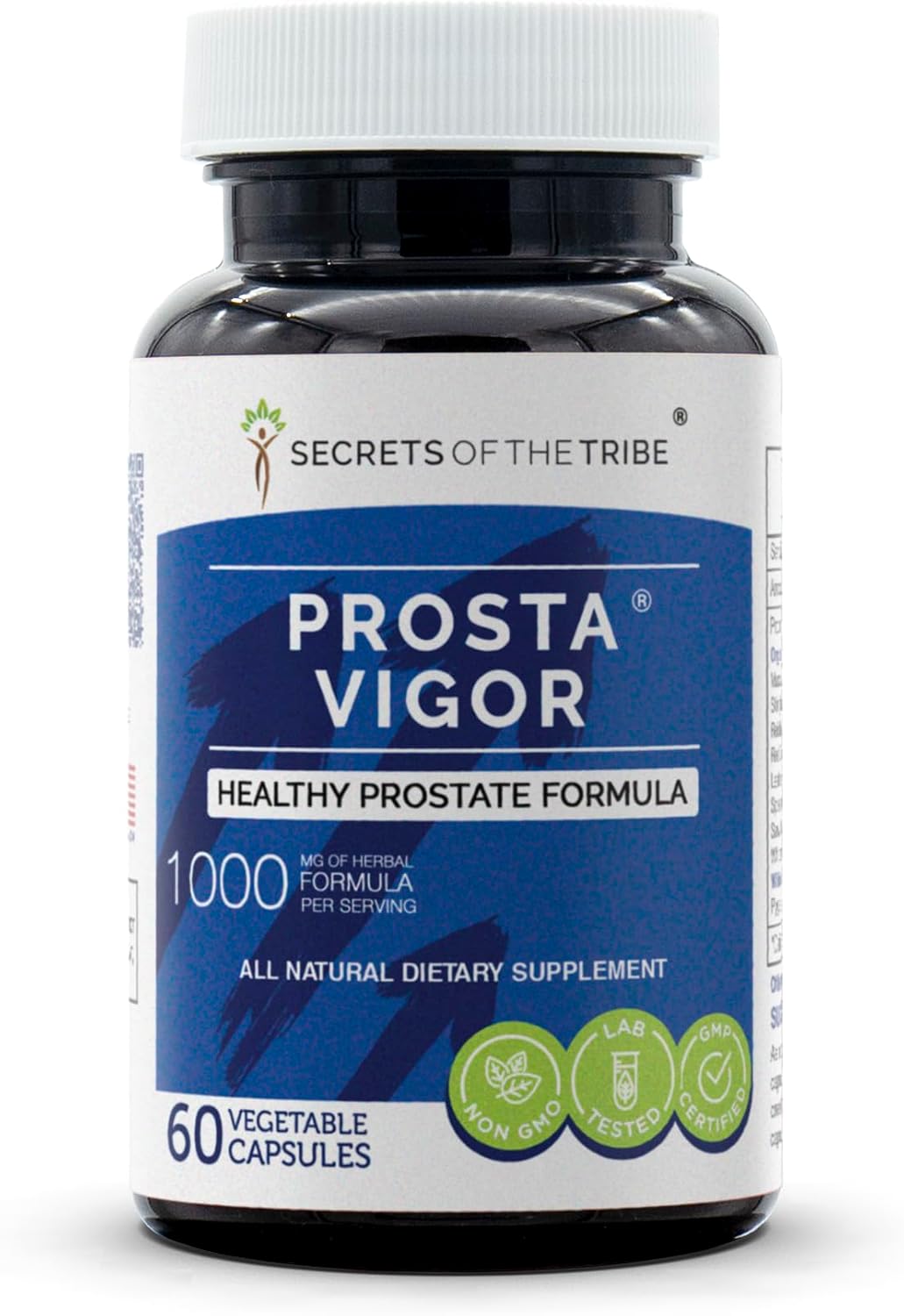 Secrets of the Tribe - Prosta Vigor, Fórmula Saludable para la Próstata, Suplemento Herbal (60 Cápsulas)
