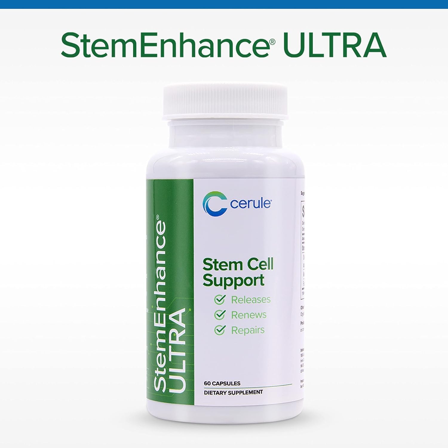Cerule StemEnhance Ultra Pack Doble – Suplemento de Células Madre – 120 Cápsulas