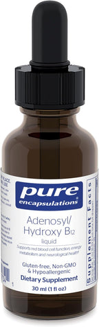 Pure Encapsulations Adenosyl/Hydroxy B12 Líquido 30 mL - Favorece el Metabolismo Energético y la Salud Neurológica - Sin Gluten - Vegano