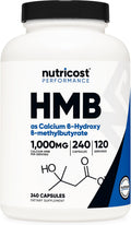 Nutricost HMB (Beta-Hidroxi Beta-Metilbutirato) 1000 mg - 240 Cápsulas