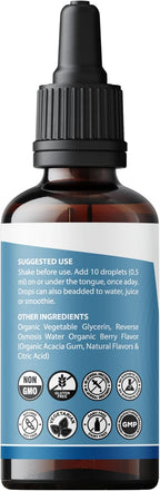 L-Methylfolate 15mg + Methyl B12 Gotas Líquidas Sublinguales, Alta Potencia, 5-MTHF Activo y B12 Bioactivo, Sabor a Baya (60ml)