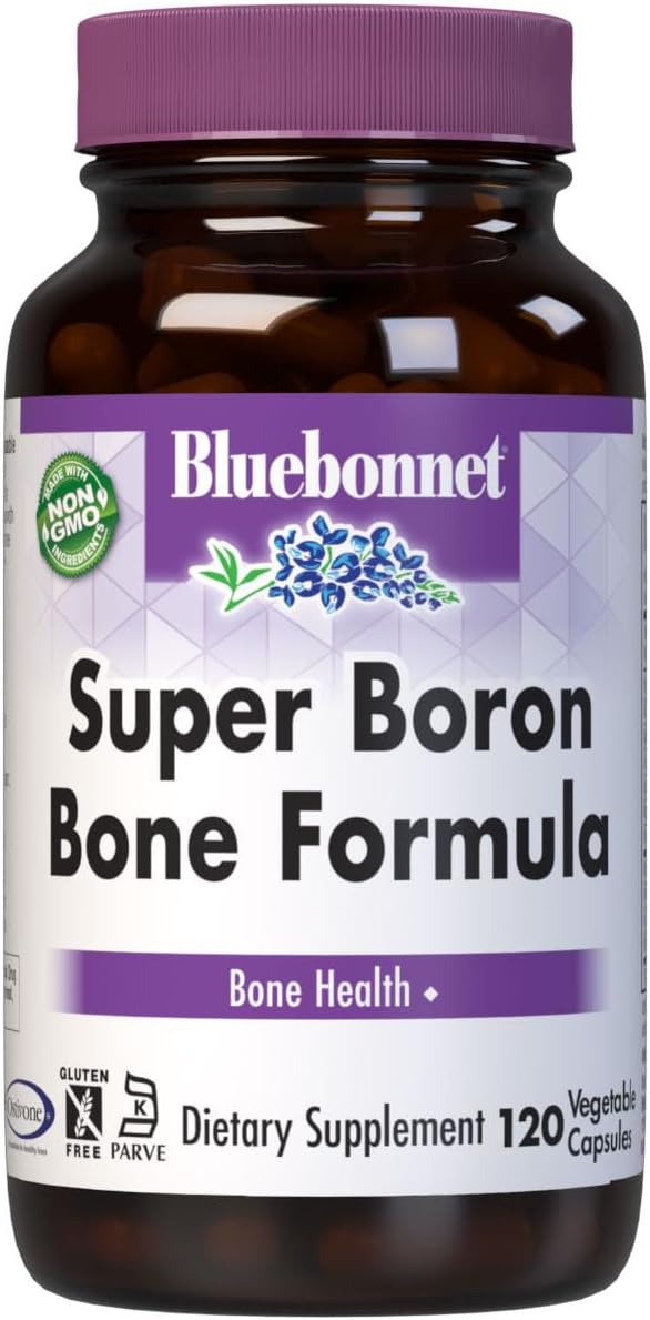 Bluebonnet Super Boron Bone Formula - 120 Cápsulas Vegetales