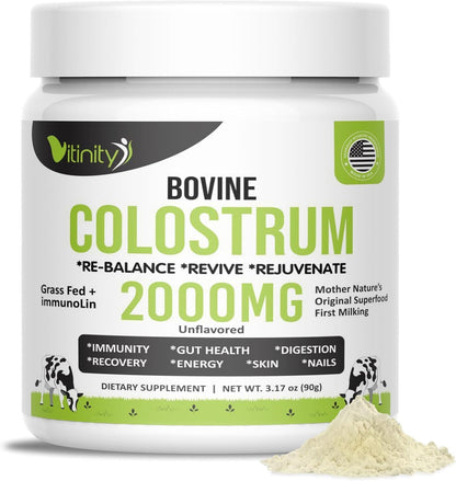 VITINITY Calostro Bovino en Polvo de Pasto - 90g, Sin Sabor – Image 1