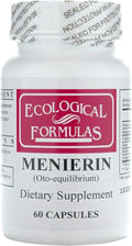 Ecological Formulas Menierin - 60 Capsules - Inner Ear Balance Supplement