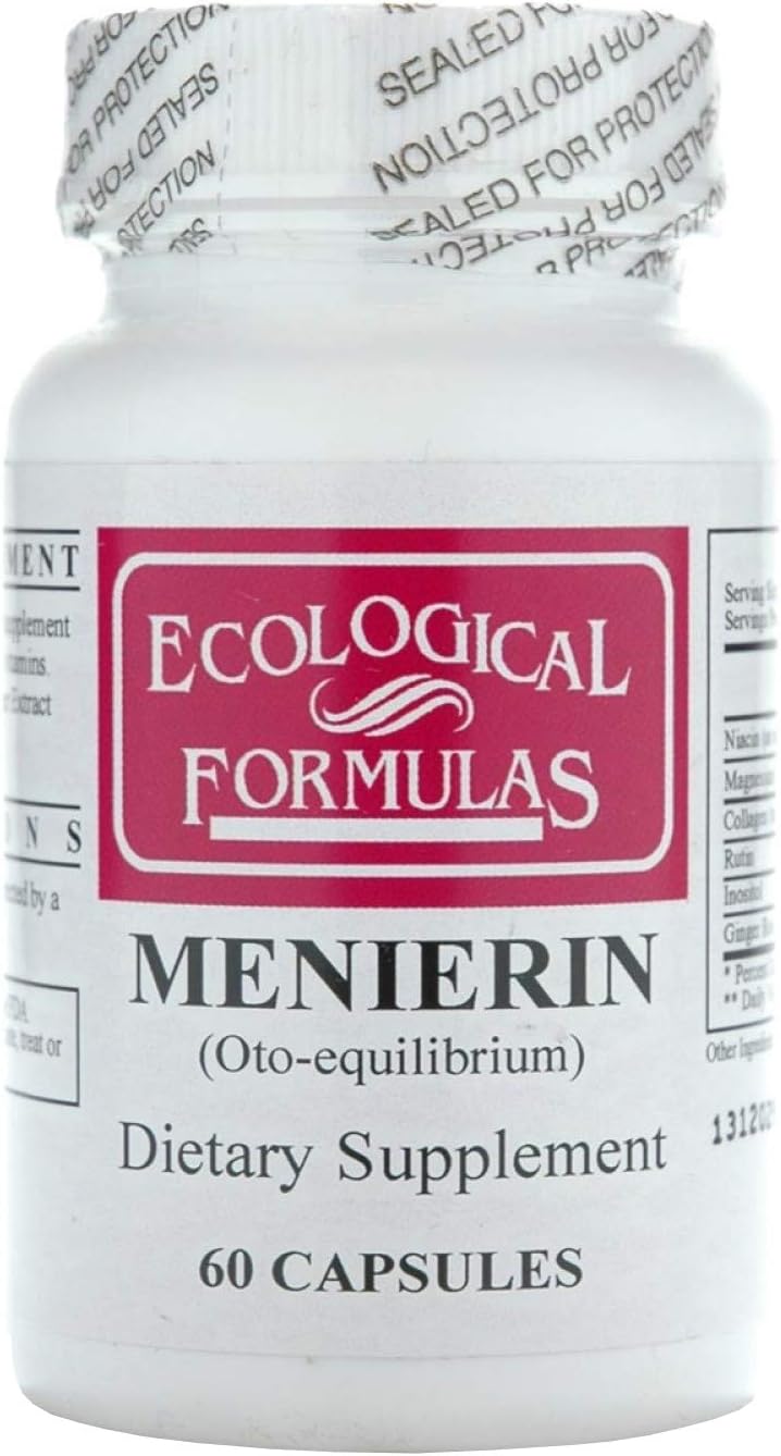 Ecological Formulas Menierin - 60 Capsules - Inner Ear Balance Supplement
