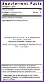 New Chapter Rhodiola Force 300 mg - Adaptogeno Vegano para el Estrés y la Concentración