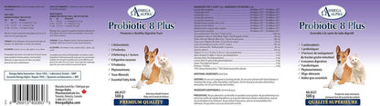 Omega Alpha Probiotic 8 Plus - Probiótico y – Perros medianos (10-25 kg): 1 cucharadita al día. – Image 2