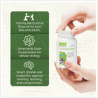 NeoLife Vita-Squares - Multivitamínico infantil masticable con 18 vitaminas y minerales, hierro, zinc, vitamina D3, complejo B, vitaminas C y E, sabor bayas cítricos, 180 comprimidos