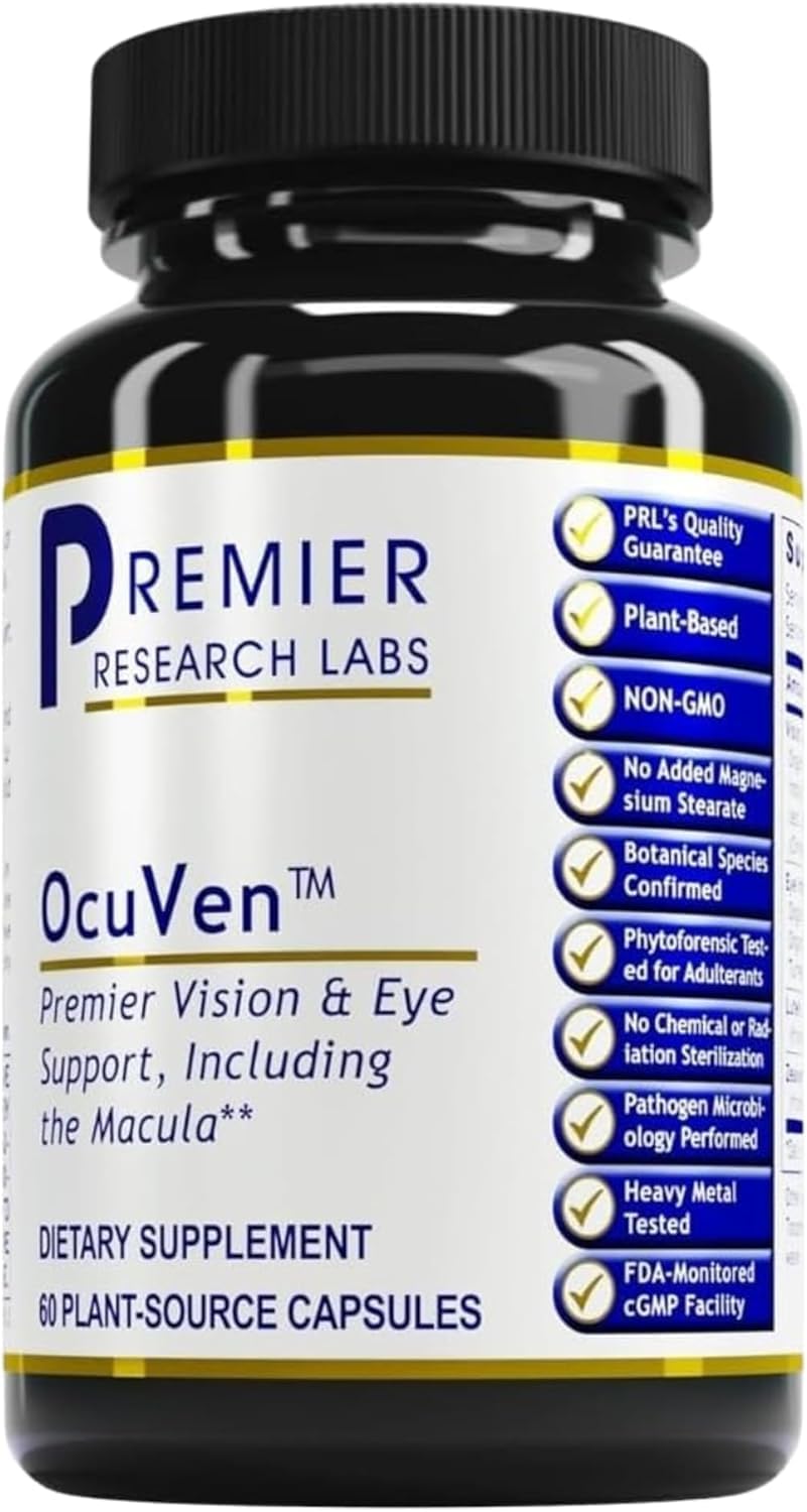 Premier Research Labs OcuVen - Luteína y Zeaxantina, Suplemento para la Visión, 60 Cápsulas Vegetarianas