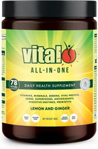 Vital All-in-One Suplemento Diario Greens, Limón y Jengibre, 30 sobres