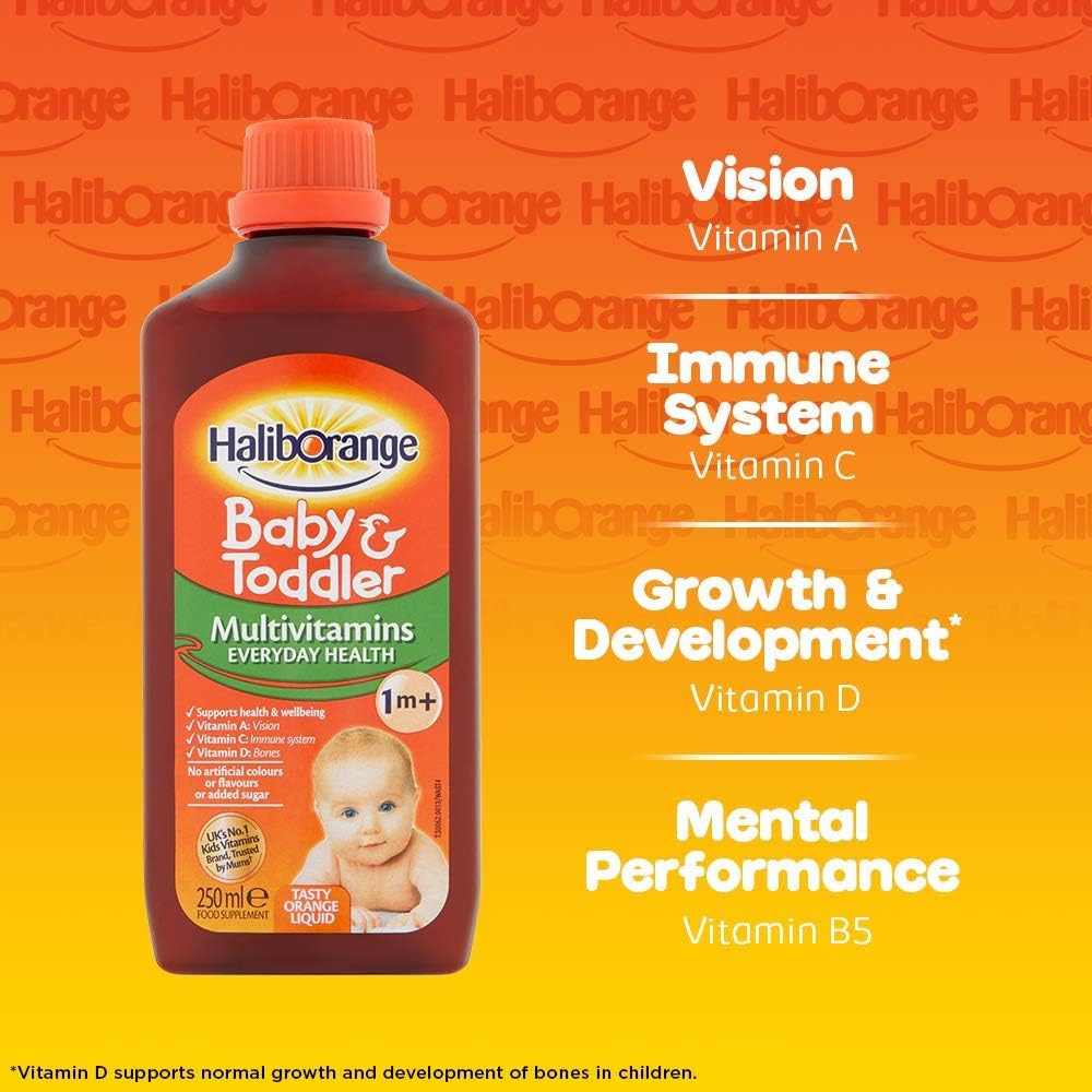 Haliborange Multivitamínico Líquido Sabor Naranja Natural