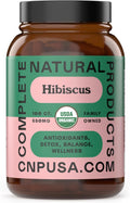 Complete Natural Products Cápsulas de Hibisco Orgánico, 550mg, 100 unidades