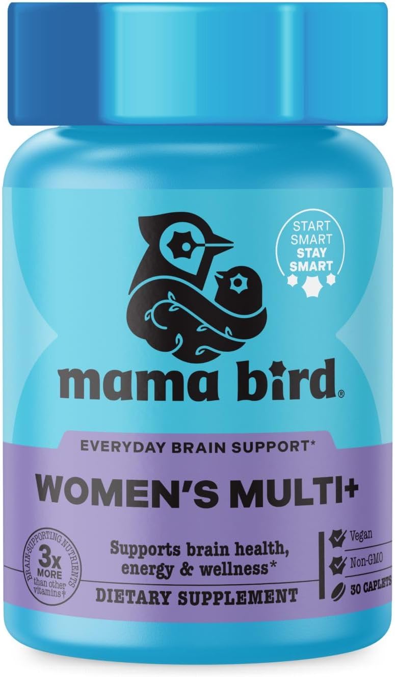Mama Bird Women's Multi+ Multivitamínico para Mujeres - 30 Cápsulas