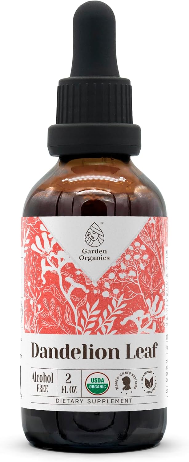 Extracto de Diente de León Orgánico Sin Alcohol - Tintura de Alta Potencia, 60 ml
