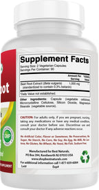 Best Naturals Remolacha en Polvo 500 mg - 180 Cápsulas (Pack de 3)