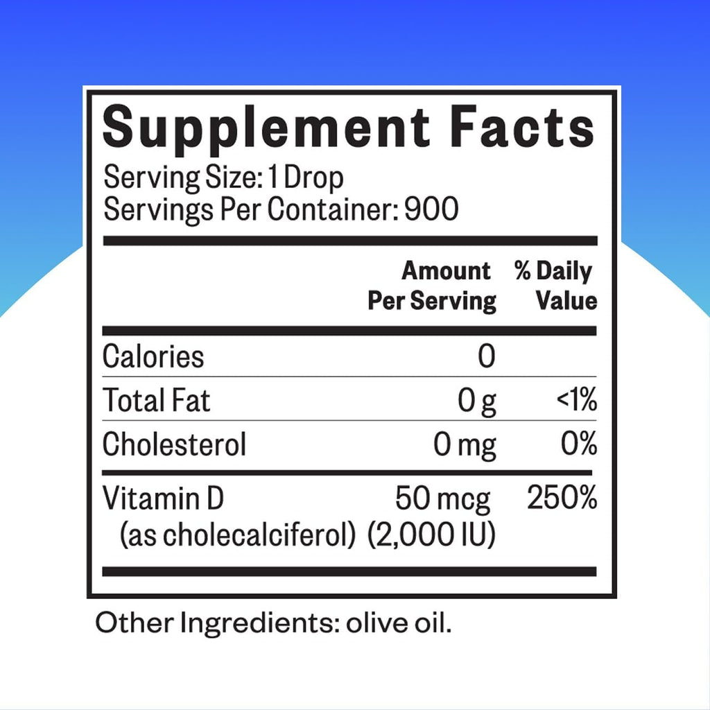 Seeking Health Vitamin D3 Drops - 2000 IU por gota, 900 dosis
