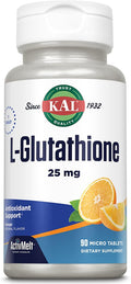 KAL Reduced Glutathione 90 ActivMelt Tablets, High Absorption Antioxidant, Orange Flavor, Vegetarian