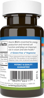 Carlson B-2 Riboflavina 100 mg, 100 Comprimidos Vegetarianos