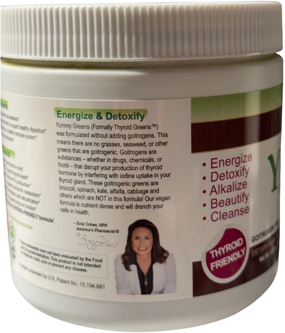 Yummy Greens Drink Mix - Mezcla de Verduras, Algas, Frutas y Probiótico