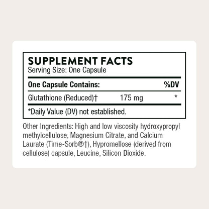 THORNE Glutathione-SR - Suplemento Antioxidante de Liberación Sostenida - 60 Cápsulas – Image 2